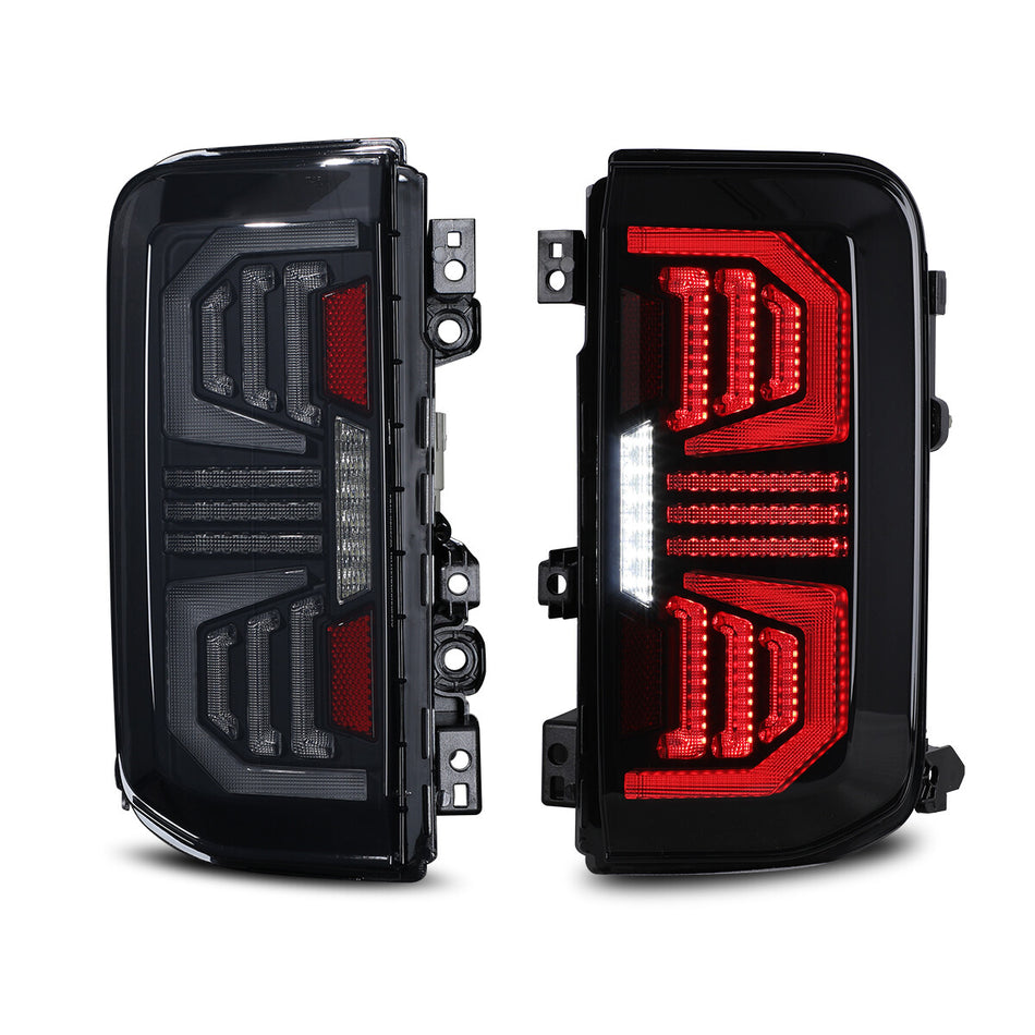 For 2021-2026 Ford Bronco Black Smoke Brake Signal Lamps Full LED Tail Lights