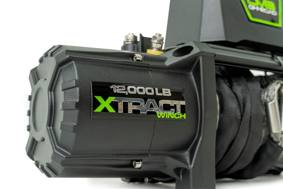 2021-2026 Ford Bronco Xtract 12K Synthetic Rope Winch | DV8 Offroad