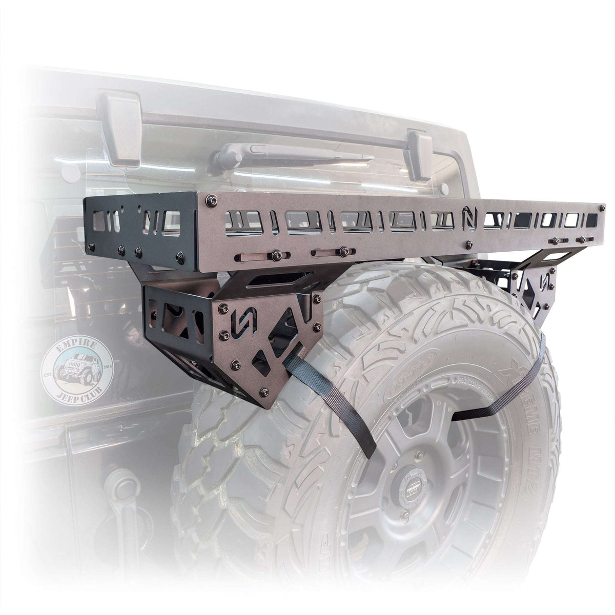 2021-2026 Ford Bronco Spare Tire Storage Rack by Turn Offroad