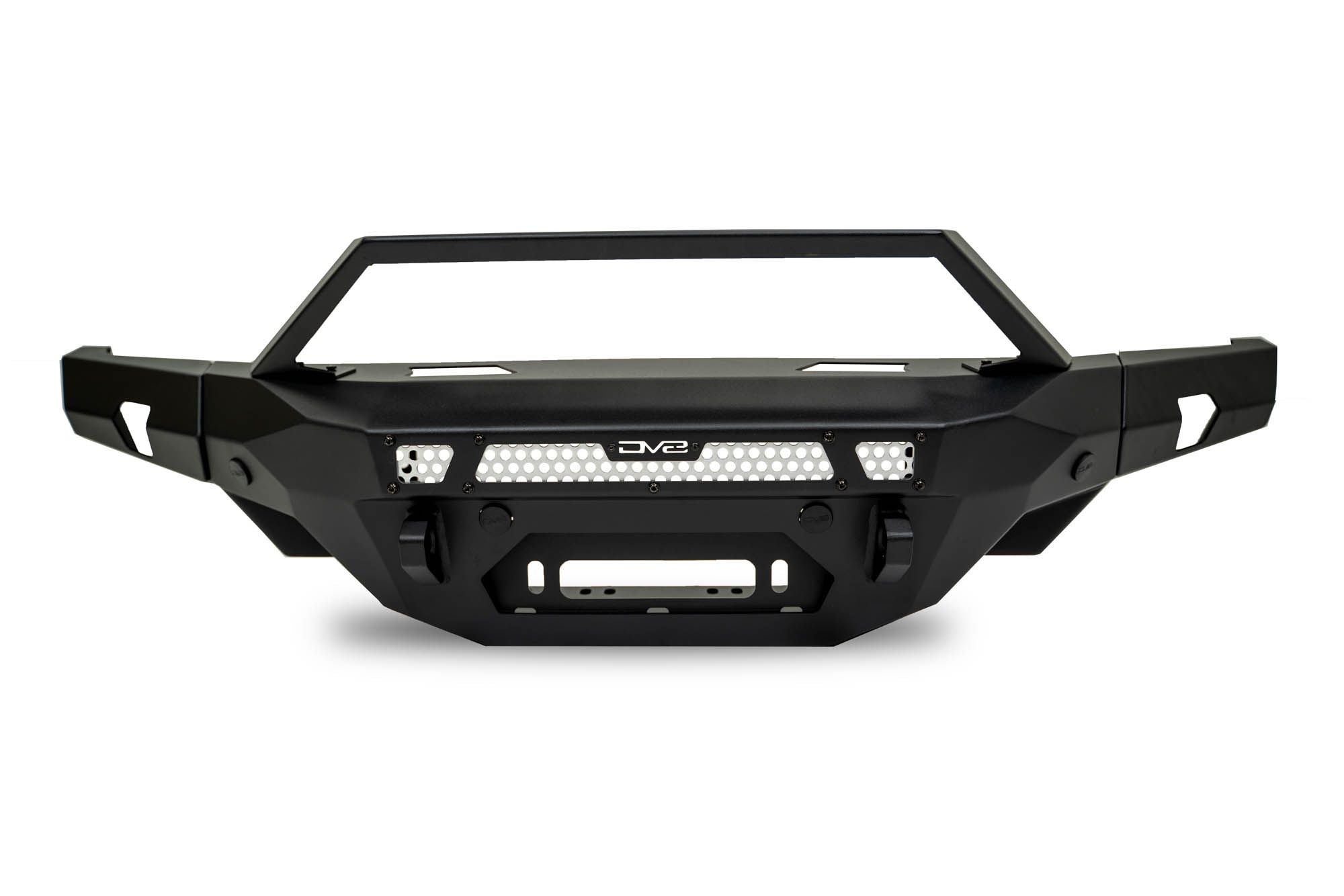 DV8 Offroad FBBR-07 MTO V2 front bumper side profile product shot – 2021-2026 Ford Bronco
