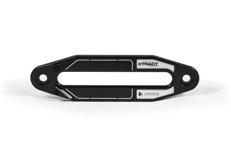 DV8 Offroad Xtract fairlead guide plate, side profile product shot on white background