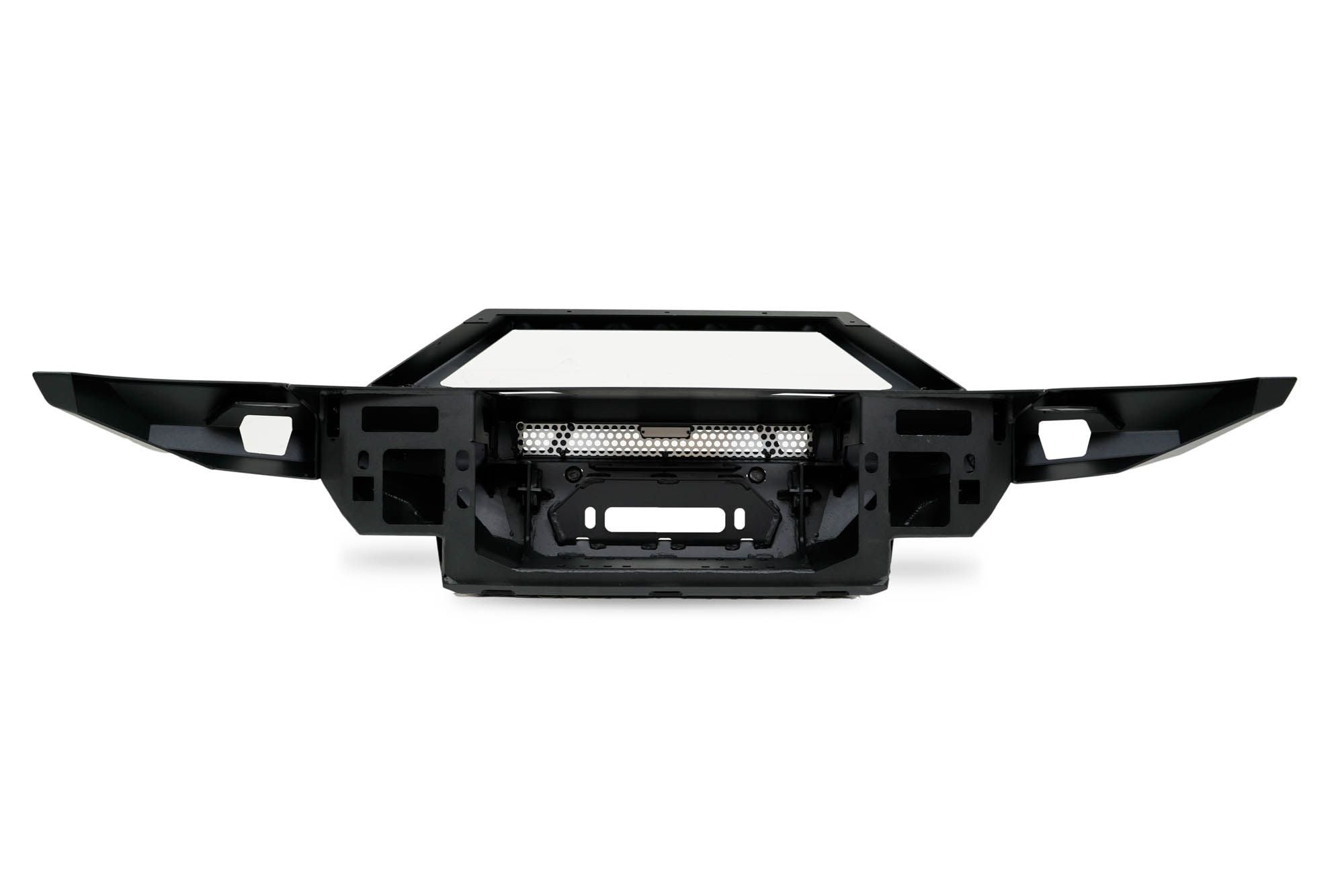DV8 Offroad FBBR-07 MTO V2 front bumper product shot front view on white background – 2021-2026 Ford Bronco